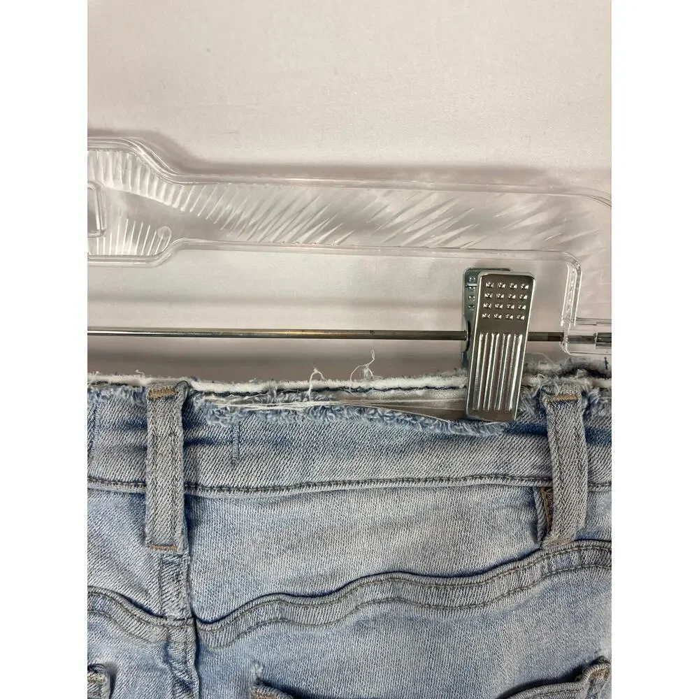 DL1961 Chrissy Distressed Super High Rise Stretch Ankle Jeans Size 27